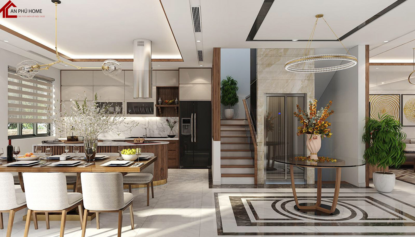 THIẾT KẾ THI CÔNG TỦ BẾP GỖ TỰ NHIÊN 